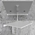 Versatile Folding Table: IKEA NORBERG 3D model small image 8