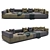 Sleek Clan Minotti Sofa 3D model small image 1