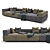 Sleek Clan Minotti Sofa 3D model small image 2
