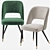 Elegant Eichholtz CIPRIA Velvet Dining Chair 3D model small image 6