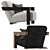 Elegant Coco Republic CR Occasional Chair 3D model small image 3