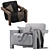 Elegant Coco Republic CR Occasional Chair 3D model small image 5