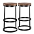 Stylish Trust Bar Stools - Industrial Design 3D model small image 2
