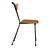 Industrial Plywood Dining Chair 3D model small image 4