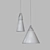 Scandinavian Style Pendant Lights 3D model small image 4