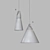 Scandinavian Style Pendant Lights 3D model small image 5