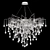 Elegant Drop Shaped Pendant Chandelier 3D model small image 4