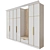 Modern Elegance: Combination Wardrobe with Europlast Accents 3D model small image 2