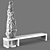 Elegant Bench: Poly 124k 3D model small image 3