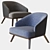 Italian Chic: Saint Tropez Armchair by Ditre Italia 3D model small image 2