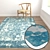 Luxury Carpet Set: High-Quality Textures, 3 Variants 3D model small image 5