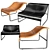 Sleek Leather Wimbledon Armchair 3D model small image 1