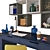 IKEA ALEX Work Desk with Drawers 3D model small image 3
