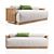 Modern Outdoor Wooden Sofa - CODE_SOFA_0250 3D model small image 1