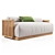 Modern Outdoor Wooden Sofa - CODE_SOFA_0250 3D model small image 6