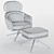 Elegant Sunset Armchair 3D model small image 2