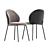 Elegant Eichholtz EN Dining Chairs 3D model small image 2