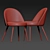 Elegant Eichholtz EN Dining Chairs 3D model small image 5