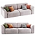 Happy Light Sofa: Spacious and Stylish 3D model small image 2