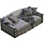 Modern Meridiani NEUMAN Sofa 3D model small image 5