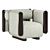 Sleek Automat Armchair - Luxury Design 3D model small image 1