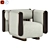 Sleek Automat Armchair - Luxury Design 3D model small image 5