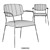 Elegant Jolien Armchair: Modern Design Beauty 3D model small image 3