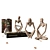 Elegant Décor Set for Stylish Spaces 3D model small image 3