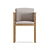 Modern Wooden Outdoor Chair 3D model small image 1