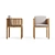 Modern Wooden Outdoor Chair 3D model small image 3