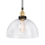 Vintage Clear Glass Pendant Light 3D model small image 1