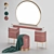 Modern 2020 Dressing Table: Stylish & Functional 3D model small image 1