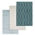 Luxury Carpet Collection: Set of 3 High-Quality Carpets 3D model small image 1