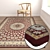 Luxury Texture Carpets Set 3D model small image 5