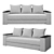 Nik Veneto Sofa: Versatile, Stylish, Comfortable 3D model small image 2