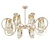 Satin Nickel Crystal Chandelier 3D model small image 1