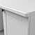 Elegant White Writing Desk 3D model small image 2