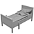 Sundvik Children's Bed: Stylish and Functional 3D model small image 5