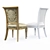 Elegant Wood Carved Dining Chair 3D model small image 2