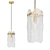 Modern Loft Brass Pendant Light 3D model small image 1