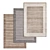 Luxury Carpet Set: High-Quality Textures. 3D model small image 1