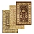 Premium Quality Carpets Set 3D model small image 1