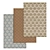 Premium Rug Set: Versatile Textures & Stunning Details! 3D model small image 1