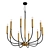 Golden Elegance Chandelier 3D model small image 1