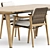 Fynn Outdoor Chair & Dining Table: Stylish Design by Minotti 3D model small image 3