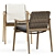 Fynn Outdoor Chair & Dining Table: Stylish Design by Minotti 3D model small image 4