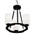 Stylish Convertible Chandelier: TYBALT 3D model small image 1