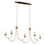 Modern Island Chandelier: Tiered Swag 3D model small image 1