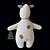 Adorable Bull Plush Toy | Year 2021 Symbol 3D model small image 4