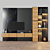3-Tier TV Stand: Modern Design & Durable 3D model small image 1